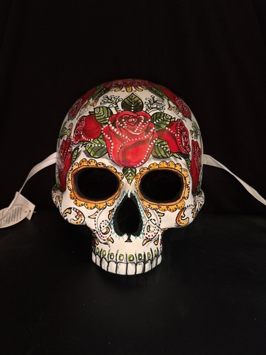 Maschera mezzo teschio giorno - maschera,