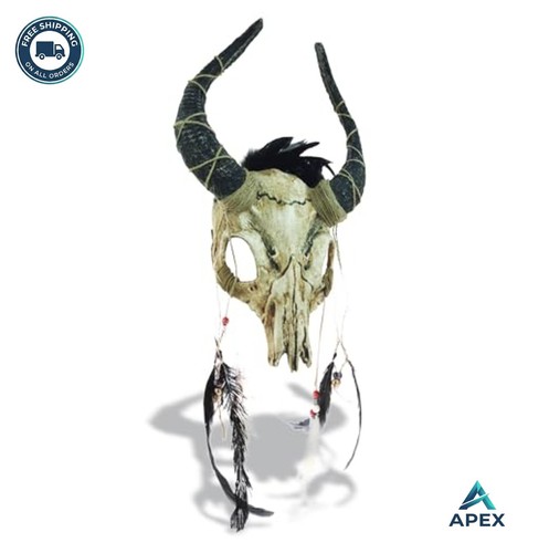 Maschera teschio mezza viso - maschera,