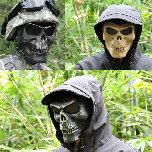 Maschera mezza faccia - mezza,