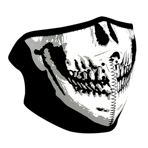 Maschera viso teschio - , in