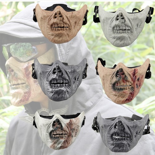 Maschera mezza faccia - , teschio