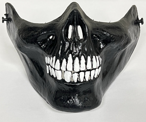 Costume nero teschio maschera