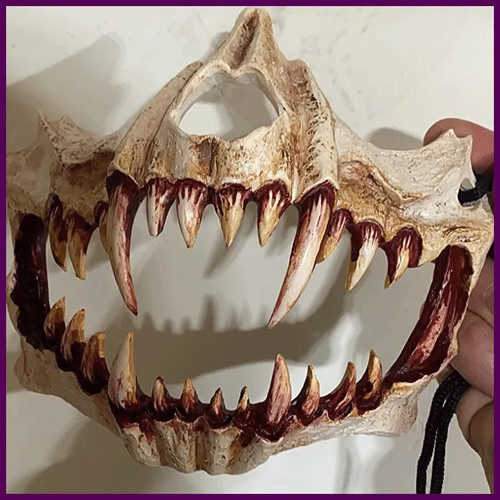 Maschera teschio festa - , denti