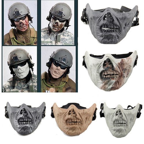 Maschera mezza viso - mezza,
