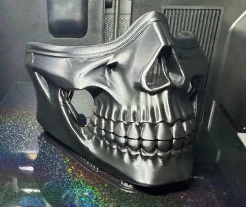 Mezza maschera teschio