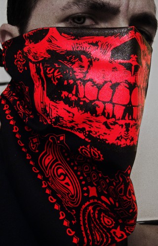 Maschera mezza faccia bandana - mezza,