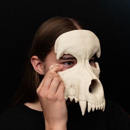 Wolf skull mask wearable - skull,