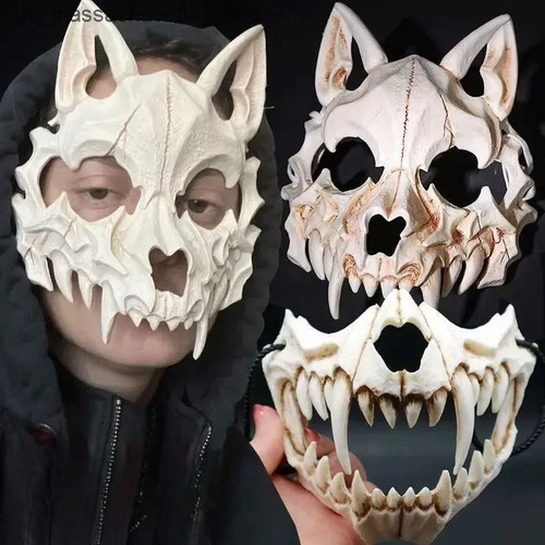 Maschera teschio festa - , denti