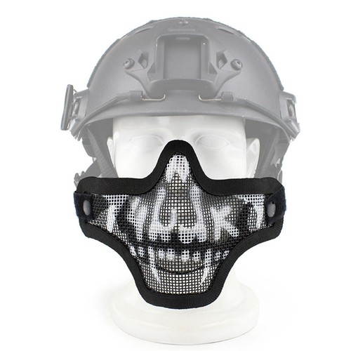 Maschera teschio mezza viso - teschio,