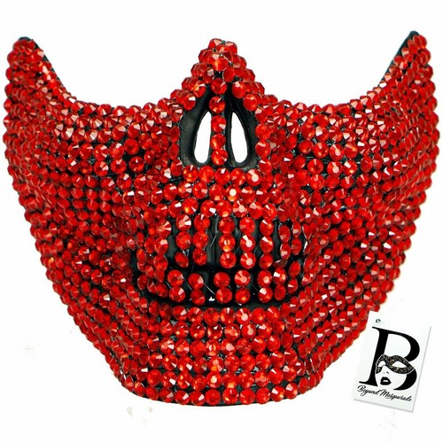 Maschera mezza faccia - , strass