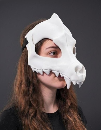 Wolf skull mask - skull, realistic