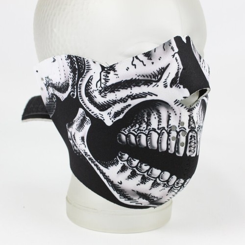 Motociclista chopper half face - half,