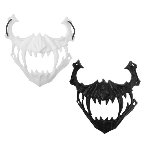 Maschera teschio mezza faccia