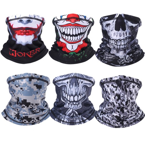 Maschera mezza viso teschio - mezza,