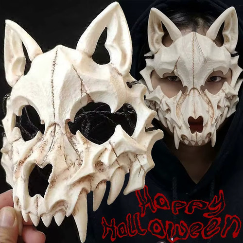 Maschera teschio halloween - maschera,