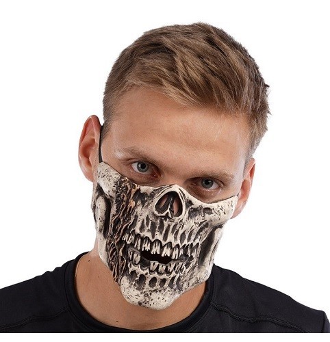 Maschera mezza faccia - , teschio