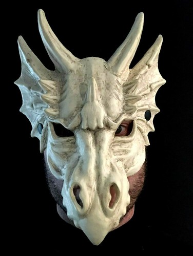 Maschera teschio drago - drago, mezza